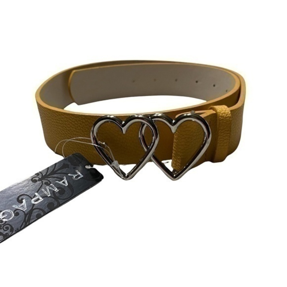 Rampage Mustard Heart Belt S/M NWT